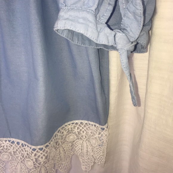 Majora Off The Shoulder Blue Top - Picture 8 of 9